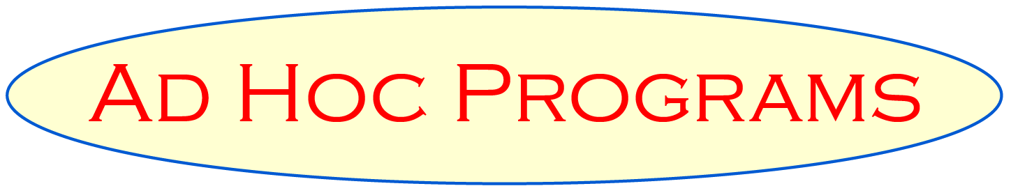 Ad Hoc Programs