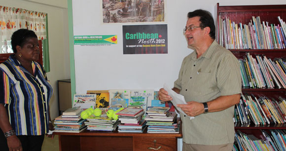 Deputy Mayor Mr. Vito Spatafora at Cheshire Home library